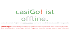 Desktop Screenshot of casigo.de